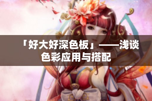 「好大好深色板」——浅谈色彩应用与搭配
