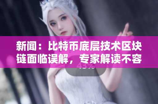 新闻：比特币底层技术区块链面临误解，专家解读不容错过