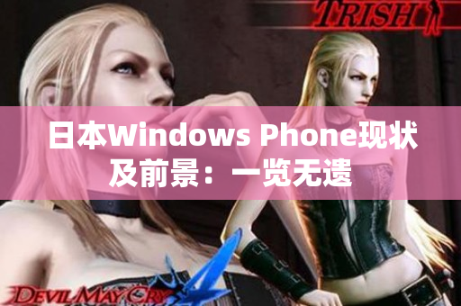 日本Windows Phone现状及前景：一览无遗